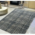 thumbnail image 1 of Handcraft Rugs-Navy/Gray/Beige Checkered Abstract Pattern Distressed- Modern Vintage Area Rug, 1 of 10