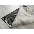 thumbnail image 1 of Handcraft Rugs-Swirls Abstract Design Modern Contemporary Hand Carved Area Rug-Silver/Gray/Black, 1 of 5