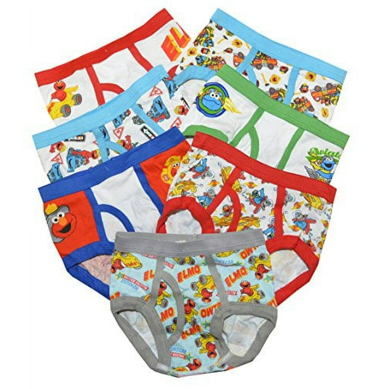 Handcraft Toddler BoysSesame Street 7-Pack Underwear Briefs (4T, Multi) 