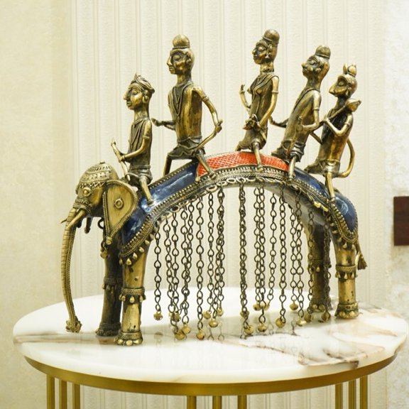 Handcraft Tribal Elephant Riding