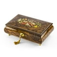 thumbnail image 1 of Handcrafted 18 Note Natural Wood Tone Music Theme Musical Jewelry Box - I Left My Heart In San Francisco, 1 of 2