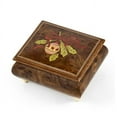 thumbnail image 1 of Handcrafted 18 Note Sorrento Music Box with Christmas Theme Wood Inlay of a Christmas Ornament - Beautiful Dreamer, 1 of 2