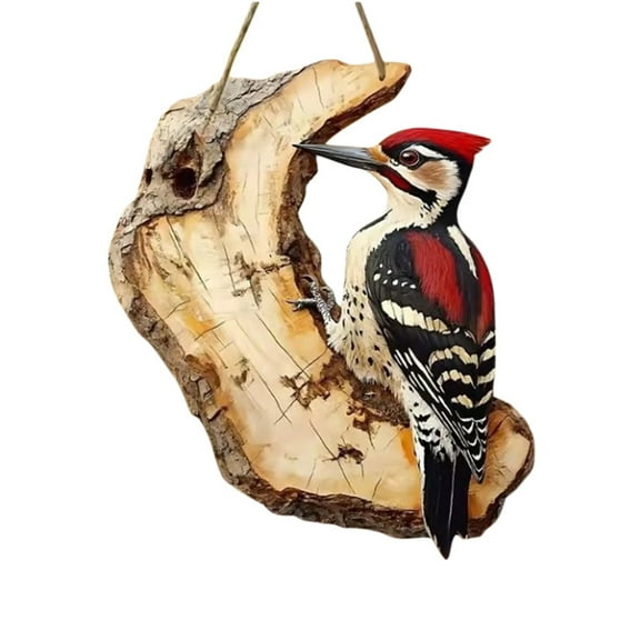 Handcrafted 3D Robin Bird Wall Art on Rustic Wood Plaque Nature-Inspired Hanging Decor for Home or Garden