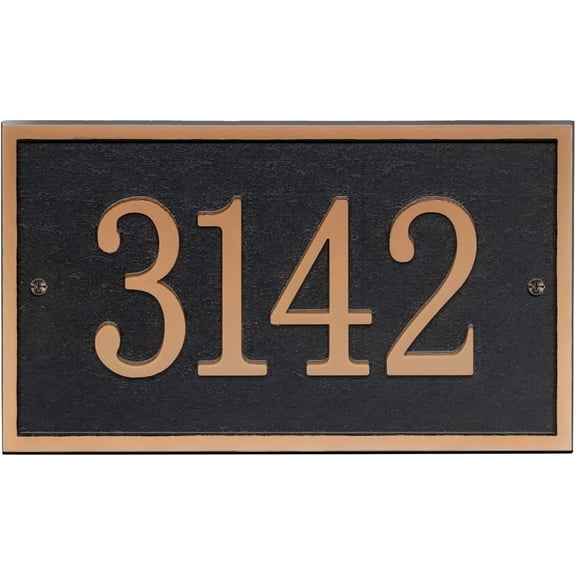 Handcrafted Address Plaque - House Sign Number Wall Plaque for House, Apartment, Office, 911 Visibility Signage