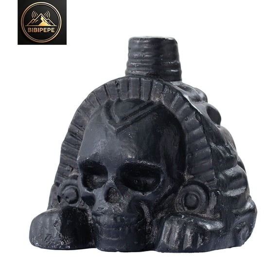 Handcrafted Aztec Lion Body & Human Face Ceramic Whistle, 3.54 Inch, Terrifying Sound, Party Supplies