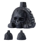 Handcrafted Aztec Lion Body & Human Face Ceramic Whistle, 3.54 Inch, Terrifying Sound, Party Supplies