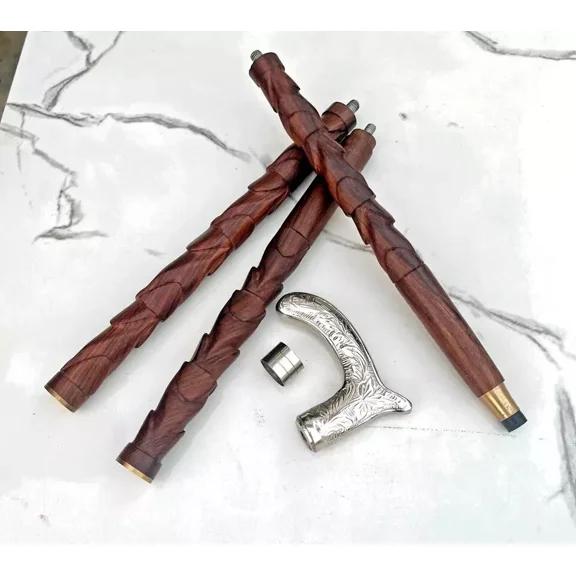 Handcrafted BUBBA STIK Texas-Style Walking Stick Handmade Wooden Cane Perfect Unique Gift for Outdoor Enthusiasts and Collectors