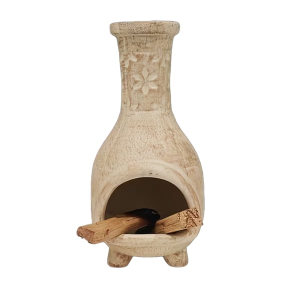 Handcrafted Barlow San Mini Cimini Ceramic Aromatherapy Holder - Elegant Ginger Textured Incense Stick Stand for Home and Office Decor