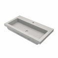 thumbnail image 1 of Native Trails Nsl3619 Nativestone 36" Rectangular Concrete Drop In Bathroom Sink - Wood, 1 of 7