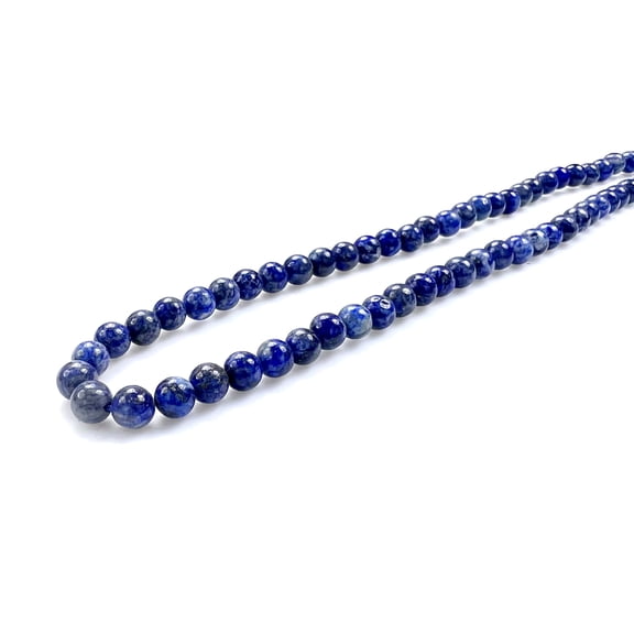 Handcrafted Blue Color Created-Lapis-Lazuli Gemstone Bead Necklace Women Men 19