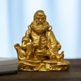 thumbnail image 1 of Handcrafted Bodhidharma Statue Golden Brass 2.56in Clarity & Strength Perfect Gift for Meditation Corner, 1 of 8
