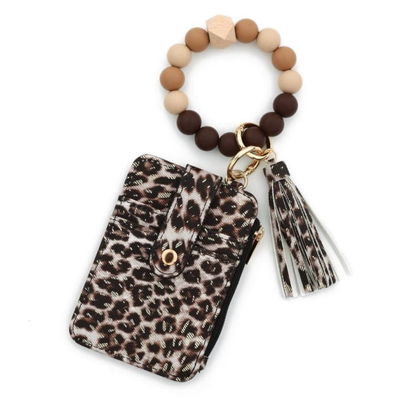 Handcrafted Bohemian Beaded Keychain For Women Wallet Purse Accessory Gift Fashionable Women's Keyring Card Holder