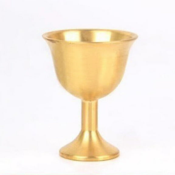 Handcrafted Brass Copper Wine Goblet Medieval Home Decor Cultural Gift Bar Accessory