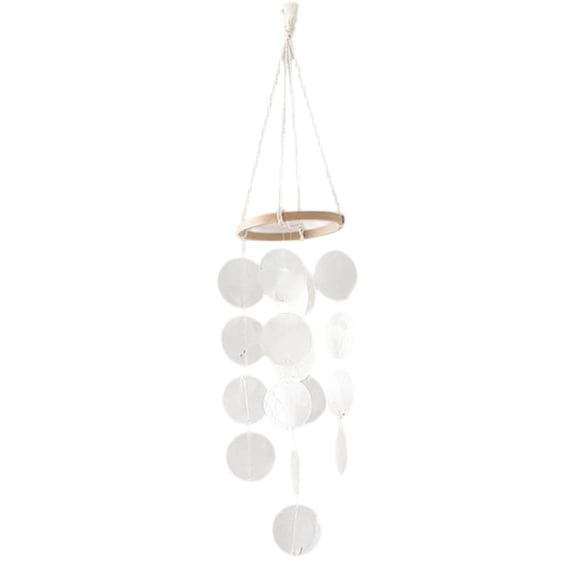 Handcrafted Capiz Shell Windchime Coastal Styles Decors Wind Chimes Outdoor