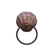 thumbnail image 1 of Handcrafted Cast Iron - Antique Copper Seashell Towel Holder 9"", 1 of 1