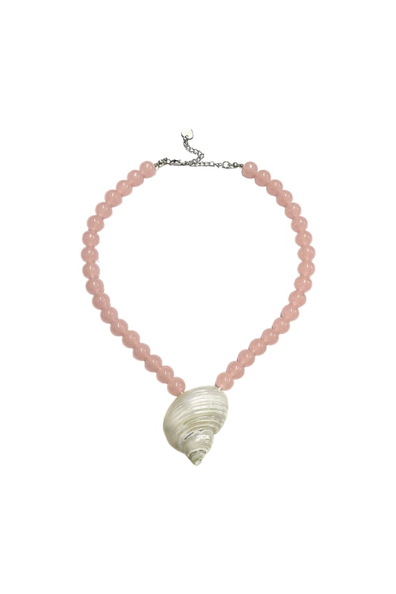 Handcrafted Conch Shell Necklace Pearls Detail Versatile Earrings Jewelry For Casual Or Formal
