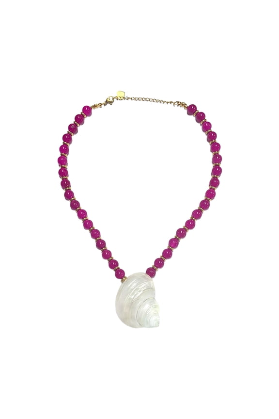 Handcrafted Conch Shell Necklace Pearls Detail Versatile Earrings Jewelry For Casual Or Formal