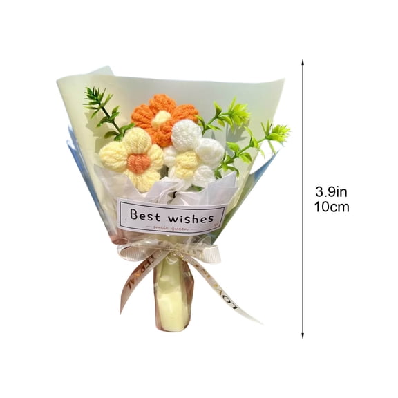 Handcrafted Crochet Flower Bouquet Kit - Perfect for Valentine's Day Gifts, Home Décor, or Special Occasions!