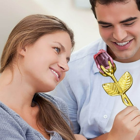 Handcrafted Crystal Rose - Eternal Artificial Flower for Anniversaries, Weddings, Birthdays, Valentine's Day - Elegant Home & Office Decor, Durable & Waterproof Gift for Loved Ones