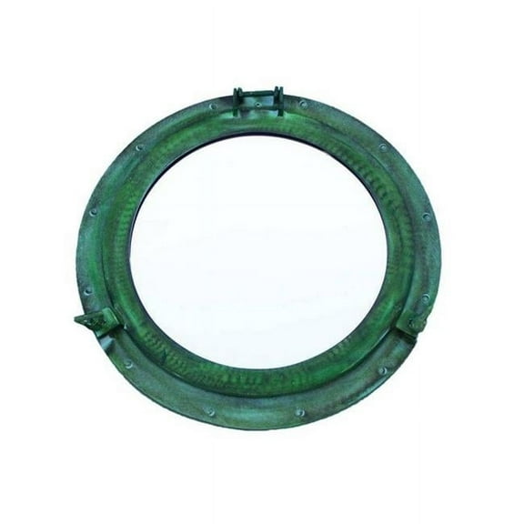 Handcrafted Decor MC-1965-20-SW-M Brass Deluxe Class Titanic Shipwrecked Decorative Ship Porthole Mirror- 20 in.