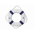 thumbnail image 1 of Handcrafted Decor New-Blue-Lifering-15-Anchor Classic White Decorative Anchor Lifering with Blue Bands, 15 in., 1 of 2