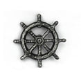 thumbnail image 1 of Handcrafted Decor K-005-silver Antique Silver Cast Iron Ship Wheel Bottle Opener- 3.75 in., 1 of 2