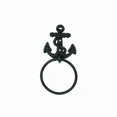 thumbnail image 1 of Handcrafted Decor K-0102-seaworn Seaworn Blue Cast Iron Anchor Towel Holder- 8.5 in., 1 of 3