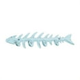thumbnail image 1 of Handcrafted Decor K-0407-dark blue Dark Blue Whitewashed Cast Iron Fish Bone Key Rack- 8 in., 1 of 2