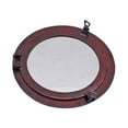 thumbnail image 1 of Handcrafted Decor MC-1967-24-AC-W Deluxe Class Antique Copper Porthole Window- 24 in., 1 of 2