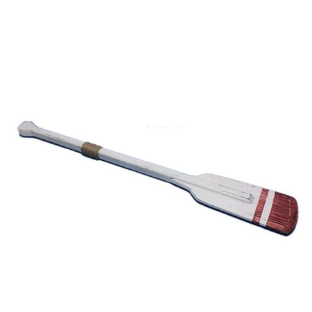 Handcrafted Decor Oar 36-311/36-320 Wooden Rustic Sunderland Decorative Squared Rowing Boat Oar with Hooks- 36 in.
