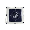 thumbnail image 1 of Handcrafted Decor Pillow 109 Blue Compass with Nautical Rope Decorative Throw Pillow- 16 in., 1 of 1