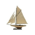 thumbnail image 1 of Handcrafted Decor R-Columbia-30 Wooden Rustic Columbia Model Sailboat Decoration Limited- 30 in., 1 of 2