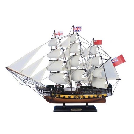 Handcrafted Decor Surprise 20 - Rico Wooden HMS Surprise Master & Commander Model Ship- 24 in.