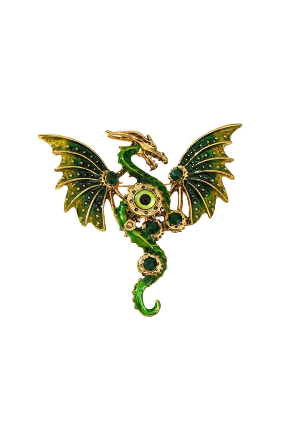 Handcrafted Dragon Alloy Brooch for Versatile Styling - Fashion Pin for Gifts & Occasions