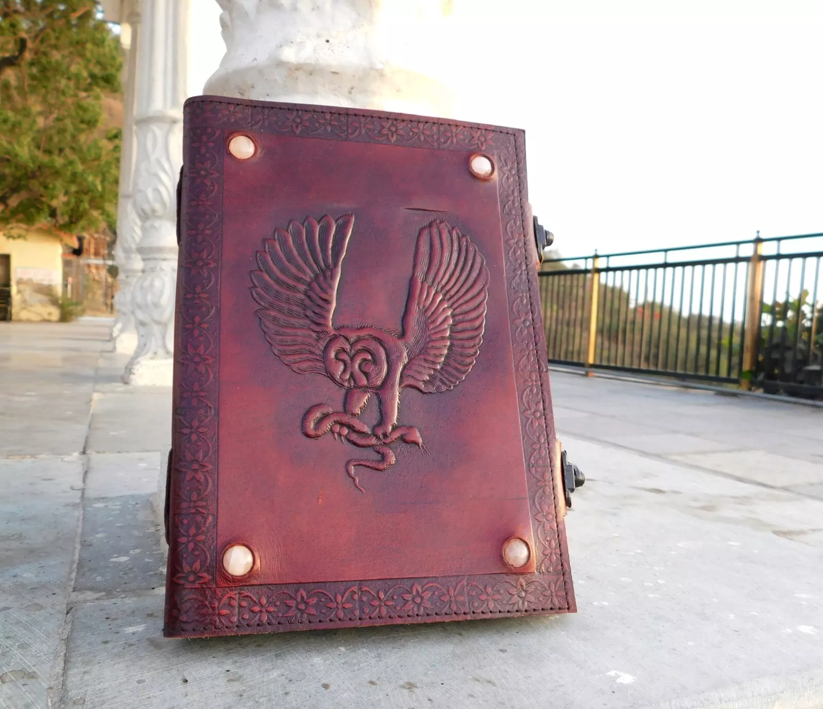 Handcrafted Dream Cather Design Vintage Leather Bound Journal Diary Antique Style Notebook For Men & Women Office Stationary Use