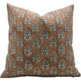 thumbnail image 1 of Handcrafted Duck Canvas Pillow Covers by Fabdivine, Hand block prints, 26X26, Betal leaf, 1 of 4
