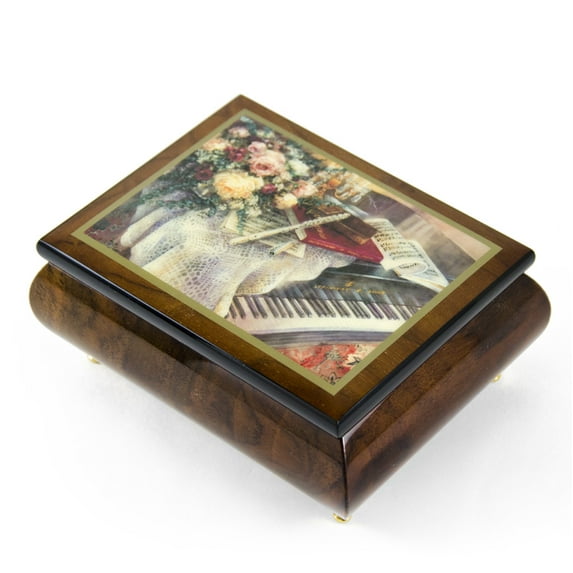 Handcrafted Ercolano Music Box Featuring "Harmonic Duet" by Lena Liu - Strangers in the Night