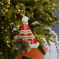 thumbnail image 1 of Handcrafted Fabric Christmas Tree Pendant - Soft Felt Ornament Wreath Garland Accent Fireplace Mantle Holiday Decor(Cap), 1 of 6