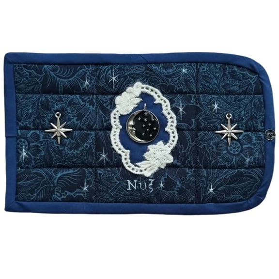 Handcrafted Five Mystical Styles Pocket Altar Mystery Edition with Hidden Cross and Artisan Stitched Patterns, Portable Catholic Spiritual Tool for Quiet Devotion Travel and Daily