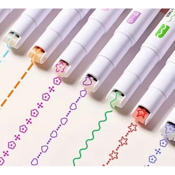 Handcrafted Floral Rollerball Pen with Scalloped Outline Design Smooth Writing for Journaling, Note-Taking & Creative Projects
