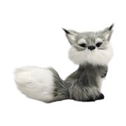 Handcrafted Fox Figurine Detailed Animal Model Home Decor Sculpture Creative Gift for Wildlife Lovers Desktop Ornament Realistic Fox Statue for Office Study