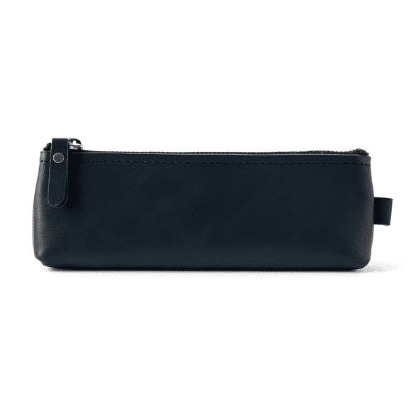 Handcrafted Full-Grain Leather Vincent Pencil Case – Compact Zipper Pouch