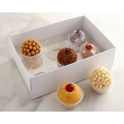 Handcrafted Gourmet Brigadeiro - Truffle Assortment - Gift Box - Valentine's Day - Mother's Day - Flavors Include Guava Cheesecake, Creme Brulee, Chocolate, Coconut, Lime & Dark Chocolate 6 Counts
