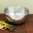 thumbnail image 1 of Handcrafted Hammered Stainless Steel Square Centerpiece Bowl, 1 of 5