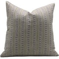thumbnail image 1 of Handcrafted Hand Block Print Pure Linen Pillow Cover By Fabdivine, 26X26, Ethenic Lehria, 1 of 4