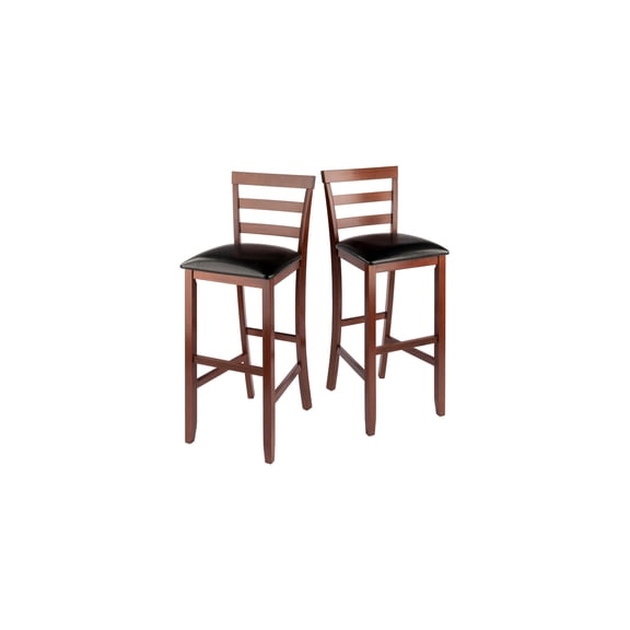 Handcrafted Haven 2-pc ladder back bar stools