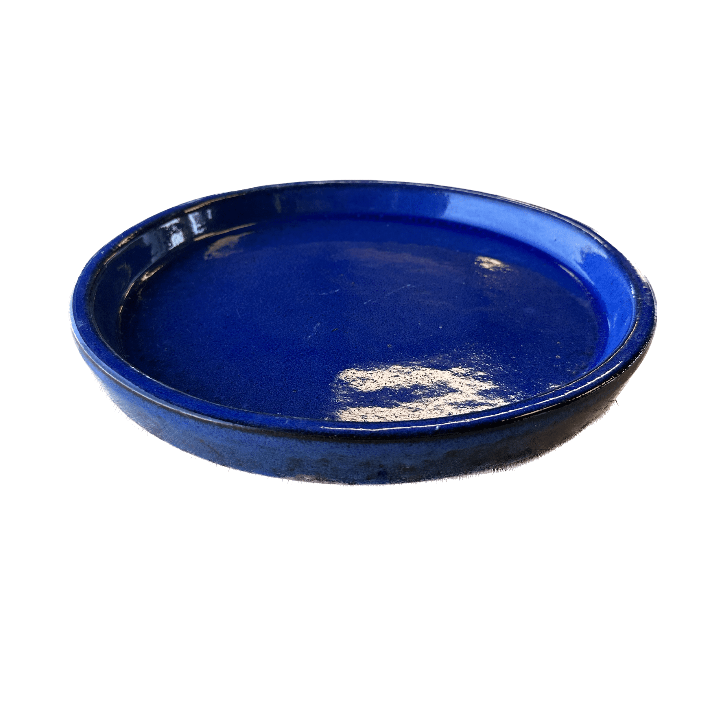 Handcrafted HighFired Round Ceramic Saucer Durable & Elegant Plant