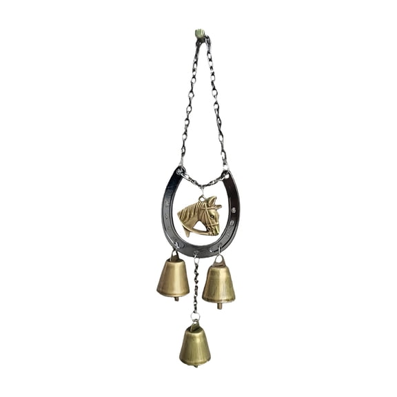 Handcrafted Horseshoe Wind Sound For Garden Decoration Rustproof Metal Relaxing Sound Easy Installation