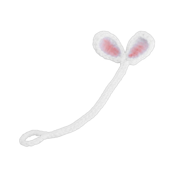 Handcrafted Knitted Crochet Leaf Sprout Decoration Multifunctional Headphone Accessory Cable Tie Corner Bookmarks