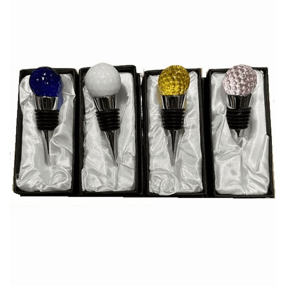 Handcrafted Lead Free Crystal Wine Stopper, 4 Pieces